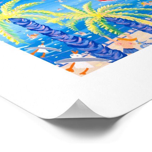 Art Poster: Franse kus, Nice. Door John Dyer Poster (Hoek)