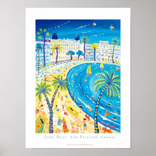 Art Poster: Fun Festival Cannes, Frankrijk Poster (Voorkant)