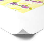 Art Poster: Hot Flowers op zonsondergang, Menton Poster (Hoek)