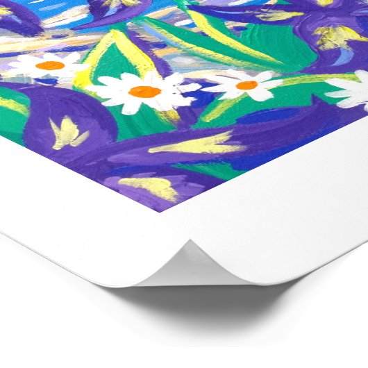 Art Poster: Iris Blue Poster (Hoek)