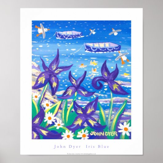 Art Poster: Iris Blue Poster (Voorkant)