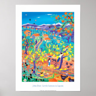 Art Poster: Lemonen in Ligurië, Italië Poster