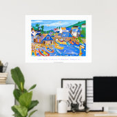 Art Poster: Lobster Fishermen, Cadgwith, Cornwall Poster (Thuiskantoor)