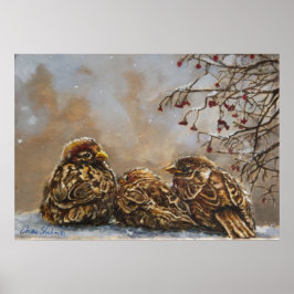 Art Poster of Birds "Keeping Company"