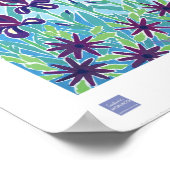 Art Poster: Paarse Iris, Antibes, Côte d'Azur Poster (Hoek)