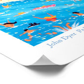 Art Poster: Paddling & Posing, Pet Ferrat, Frankri Poster (Hoek)