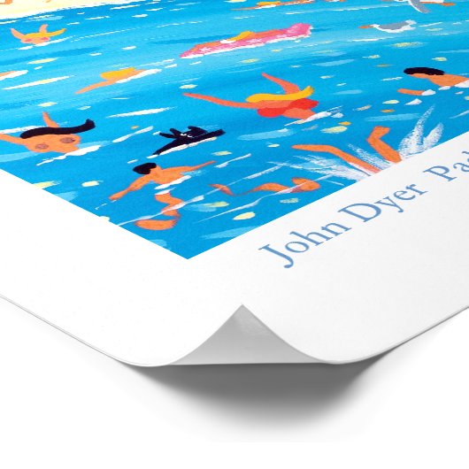 Art Poster: Paddling & Posing, Pet Ferrat, Frankri Poster (Hoek)