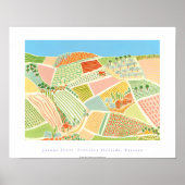 Art Poster: Provence Hillside, Rasteau, Frankrijk Poster (Voorkant)
