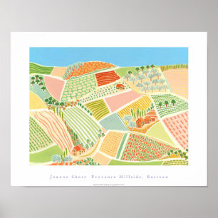 Art Poster: Provence Hillside, Rasteau, Frankrijk Poster