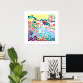 Art Poster: Rozen over Helford, Cornwall Poster (Thuiskantoor)