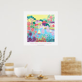 Art Poster: Rozen over Helford, Cornwall Poster (Keuken)