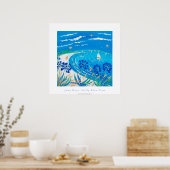 Art Poster: Scilly Blue Uitzicht, Tresco Poster (Keuken)