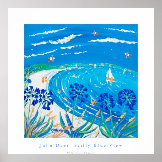 Art Poster: Scilly Blue Uitzicht, Tresco Poster (Voorkant)
