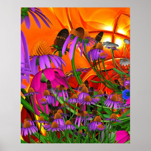 Art Poster Sunshine Flowers (Voorkant)