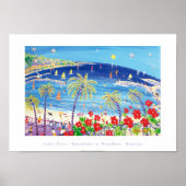 Art Poster: Sunshine in Paradise, Menton Frankrijk Poster (Voorkant)