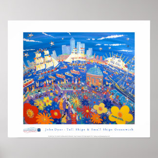 Art Poster: Tall Ships and Small Ships Greenwich Poster