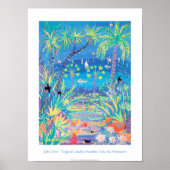 Art Poster: Tropische tuin paradise, Côte d'Azur Poster (Voorkant)