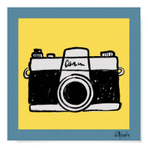 Art poster vierkant 8x8