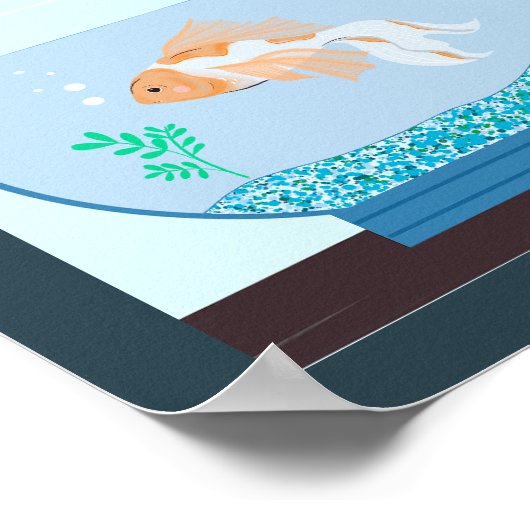 Art poster vierkant 8x8 (Hoek)