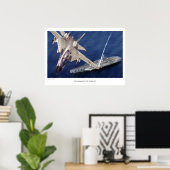 Art Poster voor de luchtvaart "F-14 Tomcat" (Thuiskantoor)