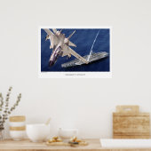 Art Poster voor de luchtvaart "F-14 Tomcat" (Keuken)