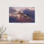 Art Poster voor de luchtvaart "F-14 Tomcat" (Keuken)