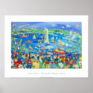 Art Poster: Welkom thuis Ellen MacArthur. Poster