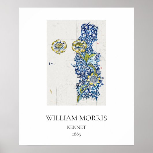 ART POSTER : WILLIAM MORRIS : KENNET : 1883 (Voorkant)