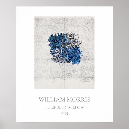ART POSTER : WILLIAM MORRIS : TULIP + WILLOW 1875 (Voorkant)