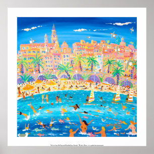 Art Poster: Zwemmen, Sailen & Snorkelen, Menton Poster