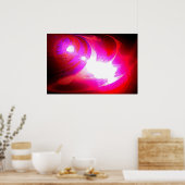 Art Posters Digitale Abstracte Computer Art Print (Keuken)