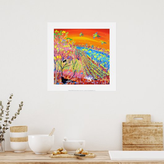 Art Print: Banrock Station Wetland Wildlife. Poster (Keuken)