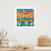 Art Print: Bathing Baby Red Gums, Banrock Station Poster (Keuken)