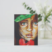 Art Print Briefkaart - Eva en de Slang (Staand voorkant)