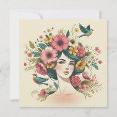 Art Print Kaart Vogellied in de zomer (Voorkant)