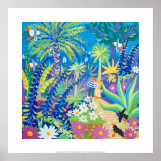 Art Print: Liefde onder de Palms Abbey Garden Poster