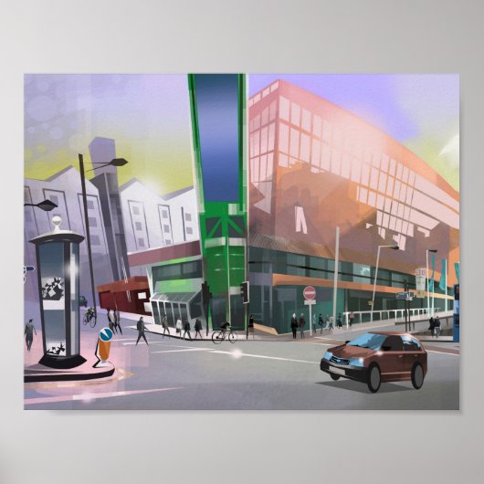 art print Manchester Picadilly TrainStation (Voorkant)