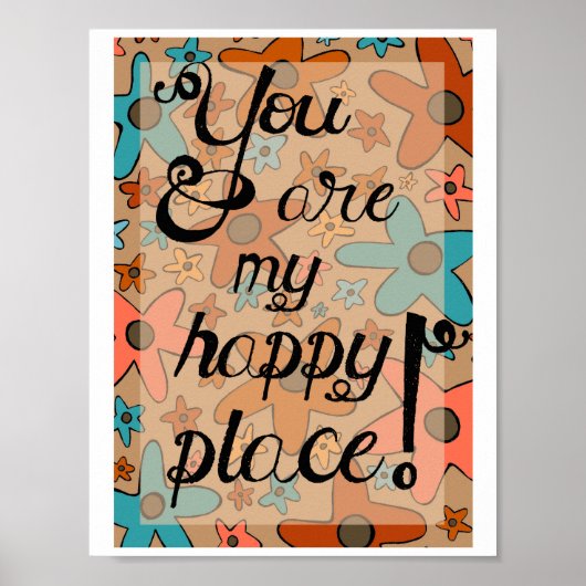 Art Print Post "You are my Happy Place" (Voorkant)