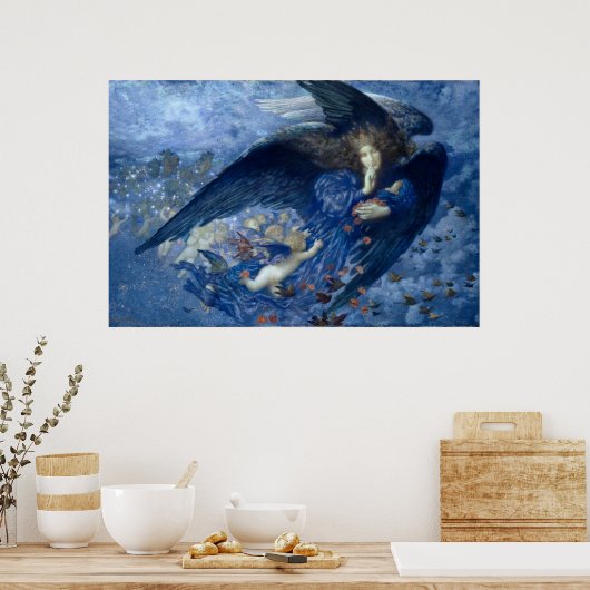  Art Print, pre-Raphaelite Night Poster (Keuken)