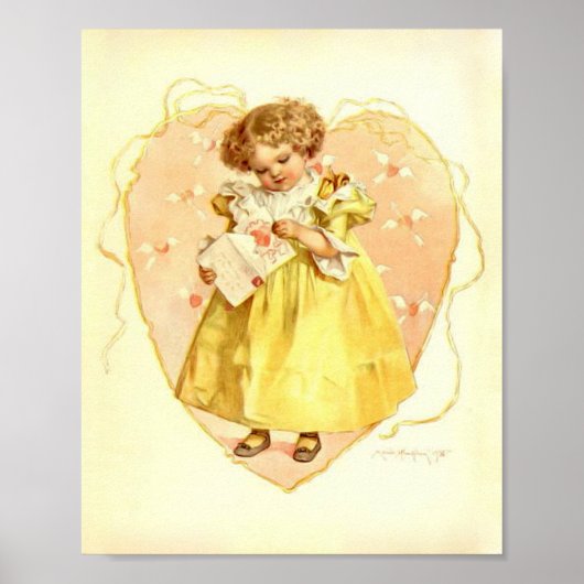 Art Print van Maud Humphrey A Valentijns Kaart (Voorkant)