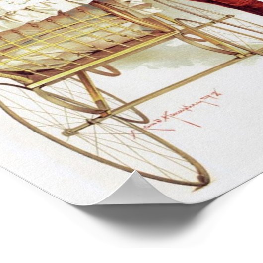 Art Print van Maud Humphrey Baby in Pram (Hoek)