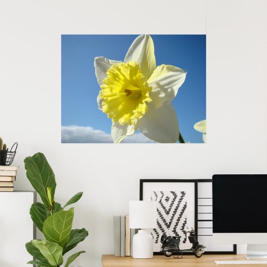 ART PRINTS Geel Daffodil Flowers Canvas Artwork (Thuiskantoor)