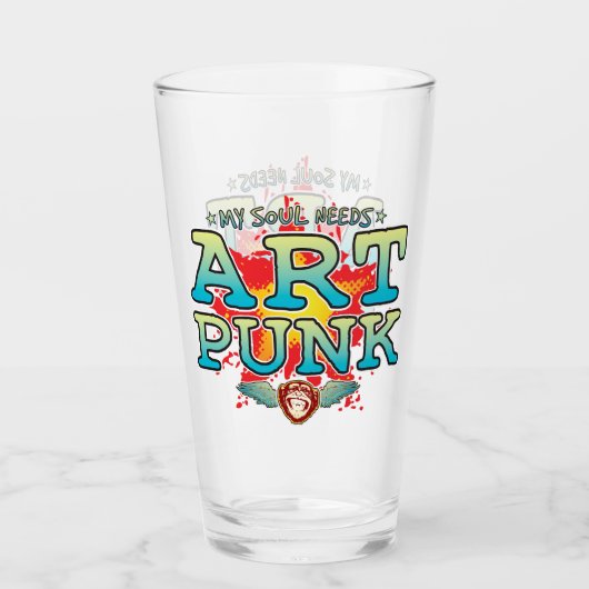 Art Punk Soul Glass Tumbler (Voorkant)