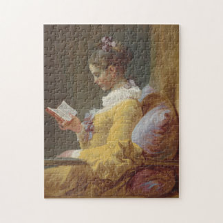  Art Puzzle van "Een jong meisje lezen" door Je Legpuzzel