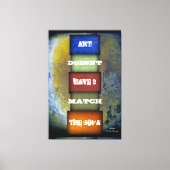 Art Quote genoemd en ondertekend Canvas Afdruk (Voorkant)