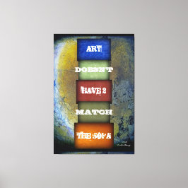 Art Quote genoemd en ondertekend Canvas Afdruk