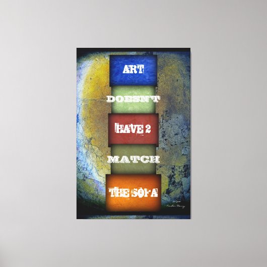 Art Quote genoemd en ondertekend Canvas Afdruk (Voorkant)