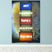 Art Quote genoemd en ondertekend Canvas Afdruk (Insitu (Houten vloer))