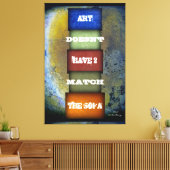 Art Quote genoemd en ondertekend Canvas Afdruk (Insitu (Woonkamer))