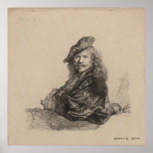 ART - REMBRANDT VAN RIJN - SELF PORTRAIT POSTER